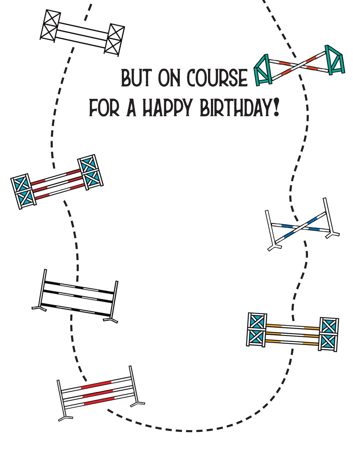 Happy Birthday Card - Off Course!