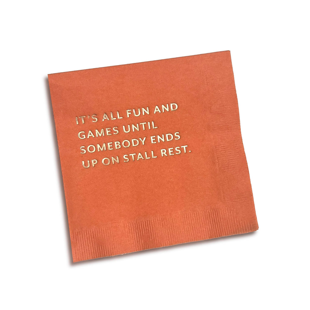 "Stall Rest" Cocktail Napkins - Equine Exchange Tack Shop