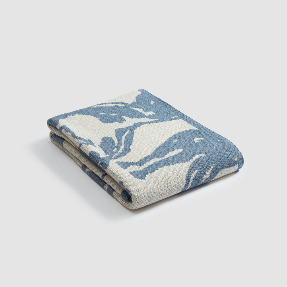 Cotton Sustainable Knit Throw Blanket - Equestrian Abstract Horse - Equine Exchange Tack Shop