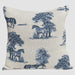Cotton Sustainable Knit Pillow - Equestrian Toile - Equine Exchange Tack Shop