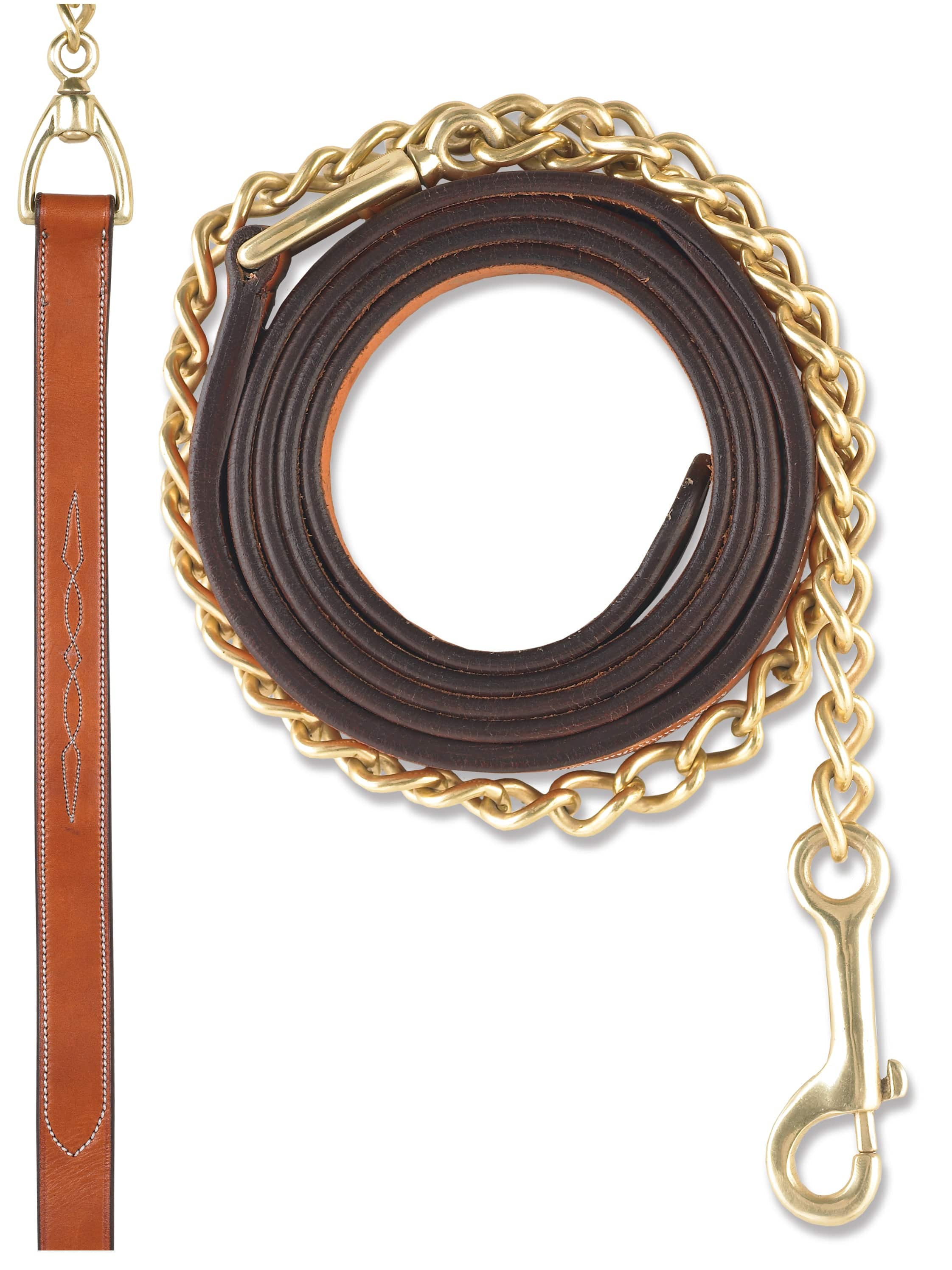Ovation Fancy Stitch Leather Lead - Equine Exchange Tack Shop