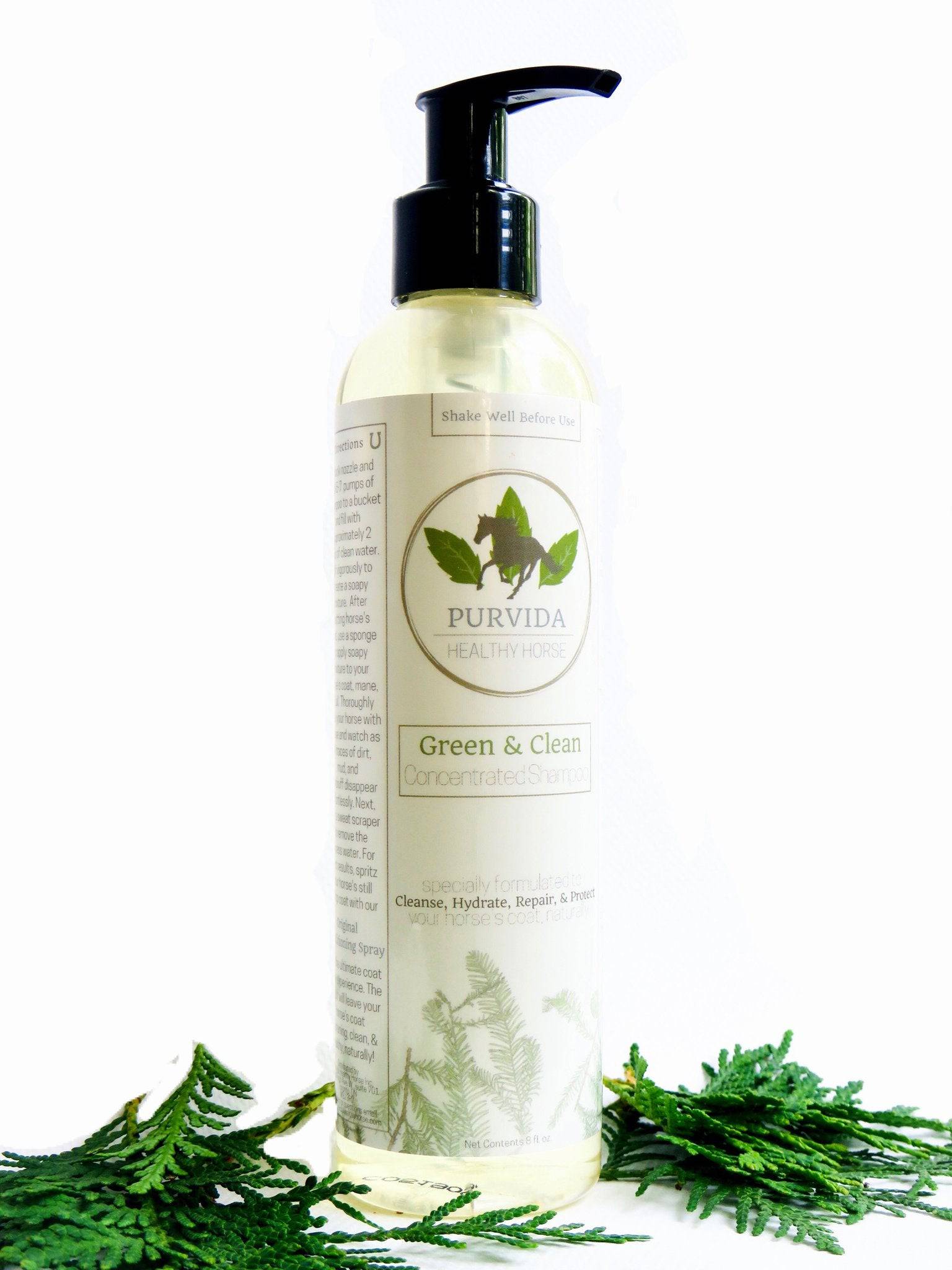 Purvida Healthy Horse Green N' Clean Concentrated Shampoo