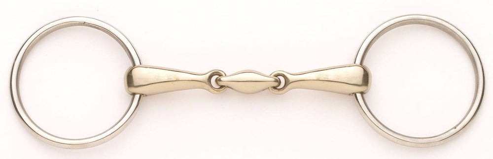 Ovation Elite Stainless Steel Loose Ring with German Silver Mouth - Equine Exchange Tack Shop