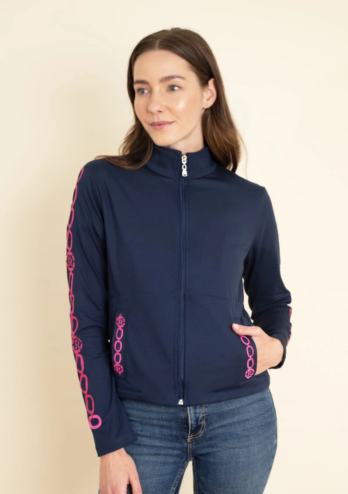Equus Embroidered Zip Jacket  