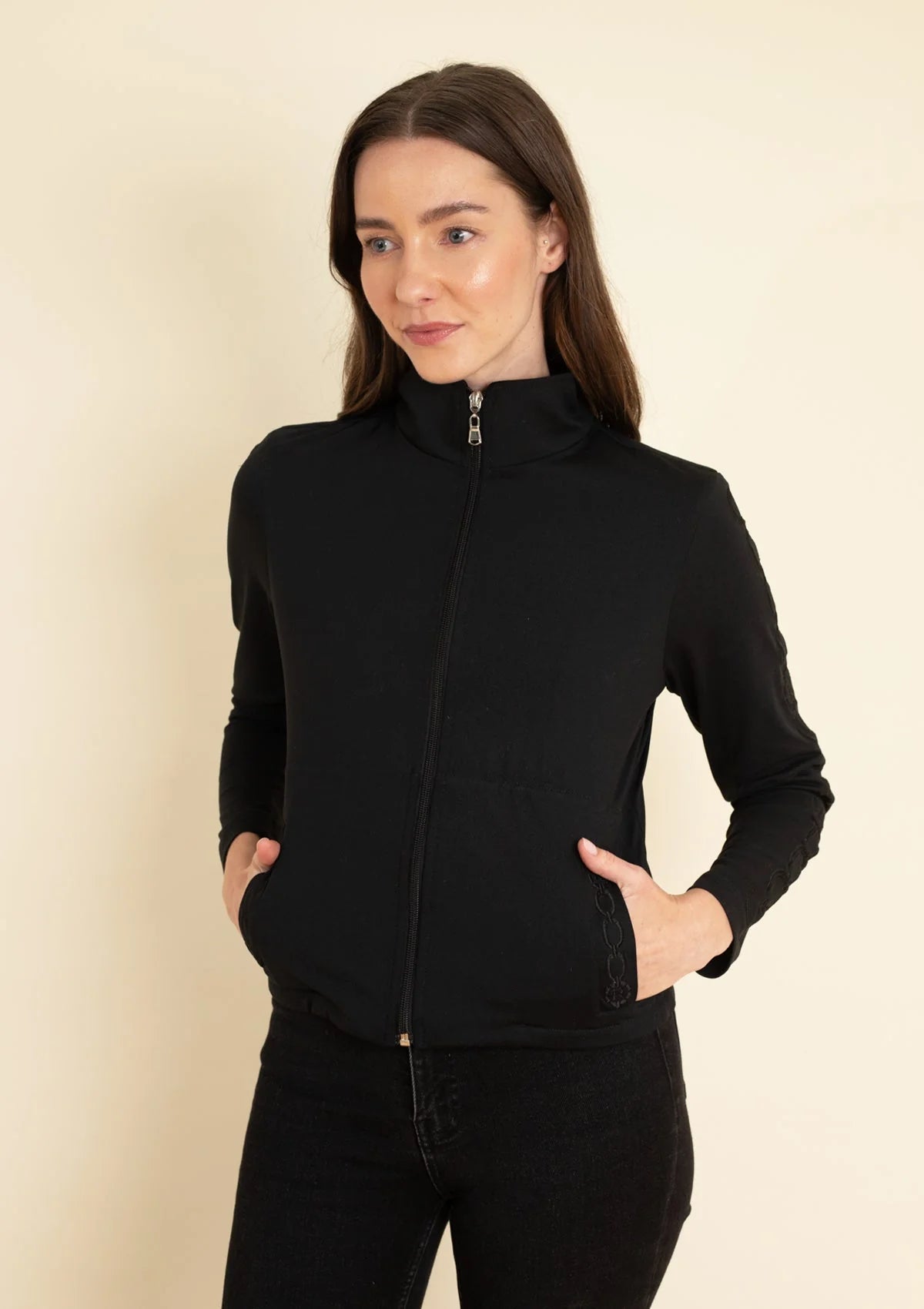 Equus Embroidered Zip Jacket  