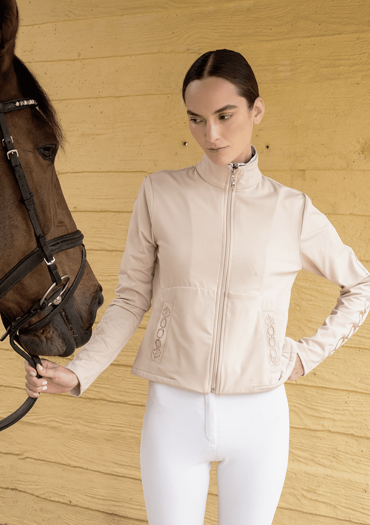 Equus Embroidered Zip Jacket  