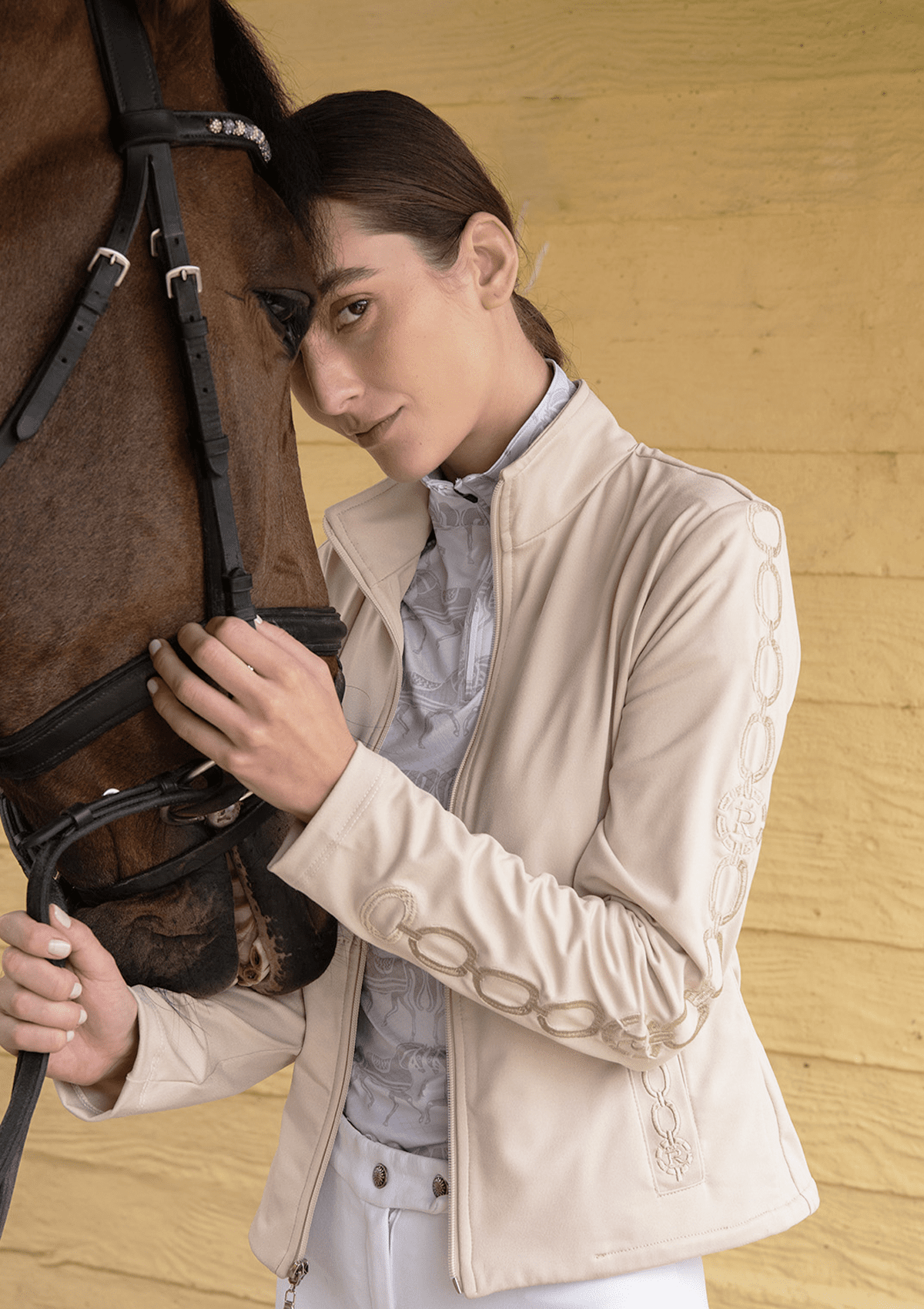 Equus Embroidered Zip Jacket  