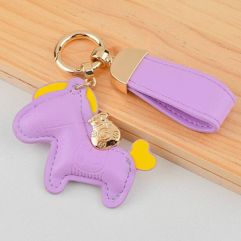 Cute Leather Pony Keychain Pendant - Equine Exchange Tack Shop