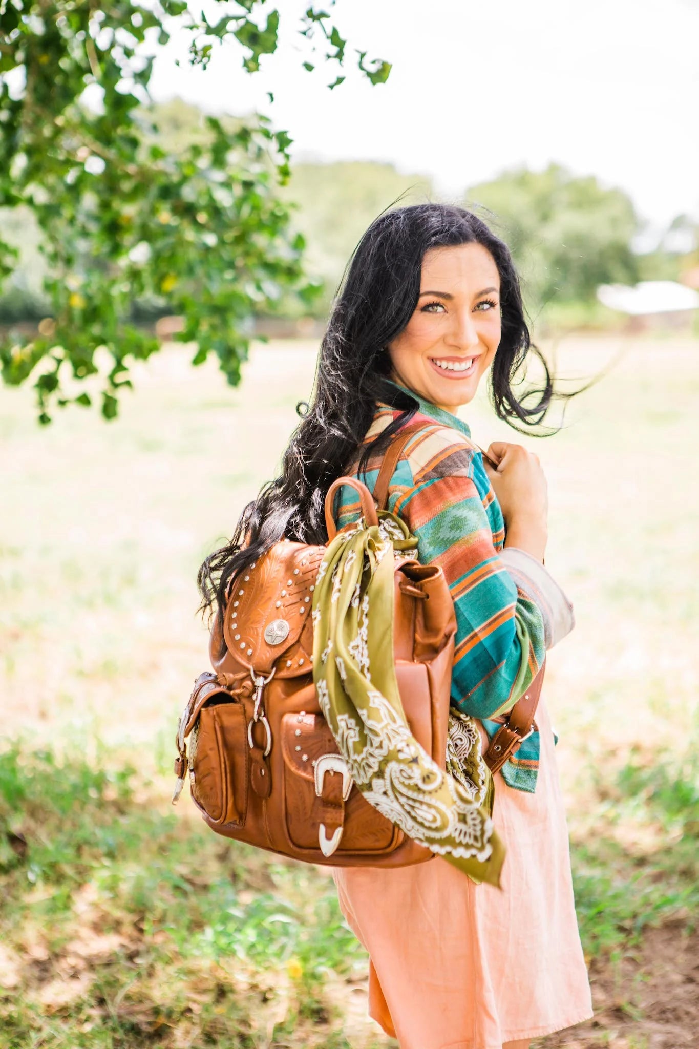 Retro Romance Classic Front-Pocket Drawstring Backpack  