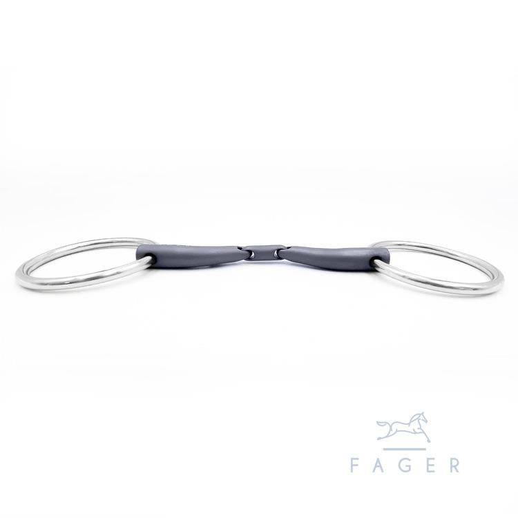 Fager Maria Titanium Double Jointed Loose Rings - Equine Exchange Tack Shop