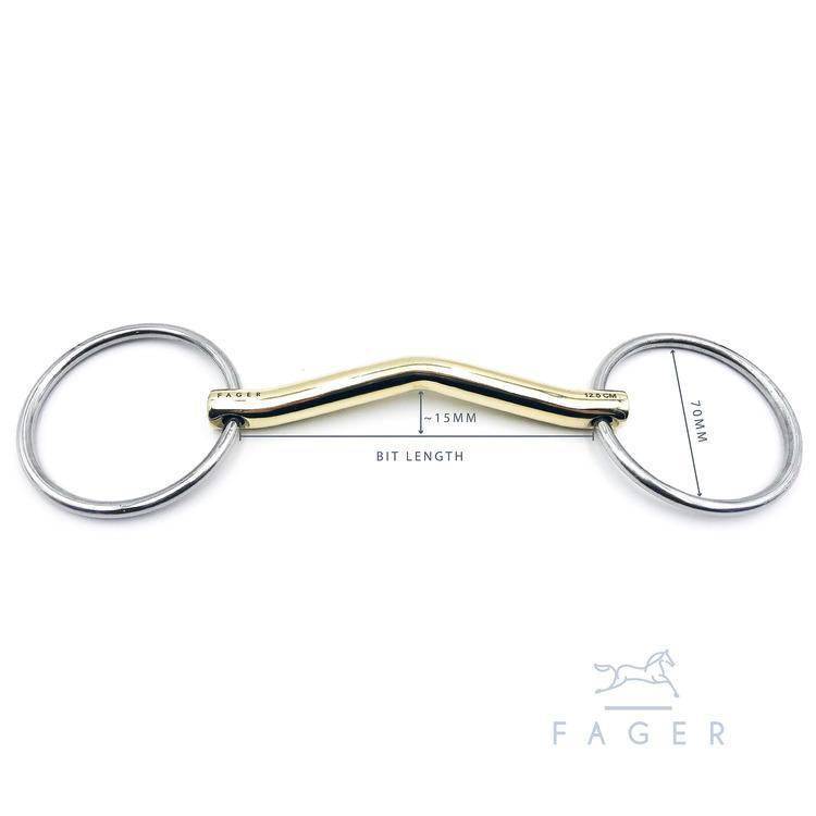 Fager Frans Sweet Gold Loose Rings - Equine Exchange Tack Shop