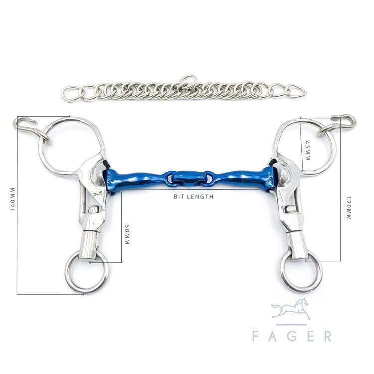 Fager Sabina Titanium Double Jointed - Equine Exchange Tack Shop
