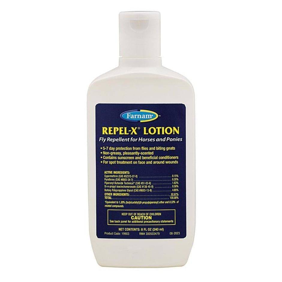 Repel-X Lotion Fly Repellent For Horses And Ponies - 8oz - Equine Exchange Tack Shop