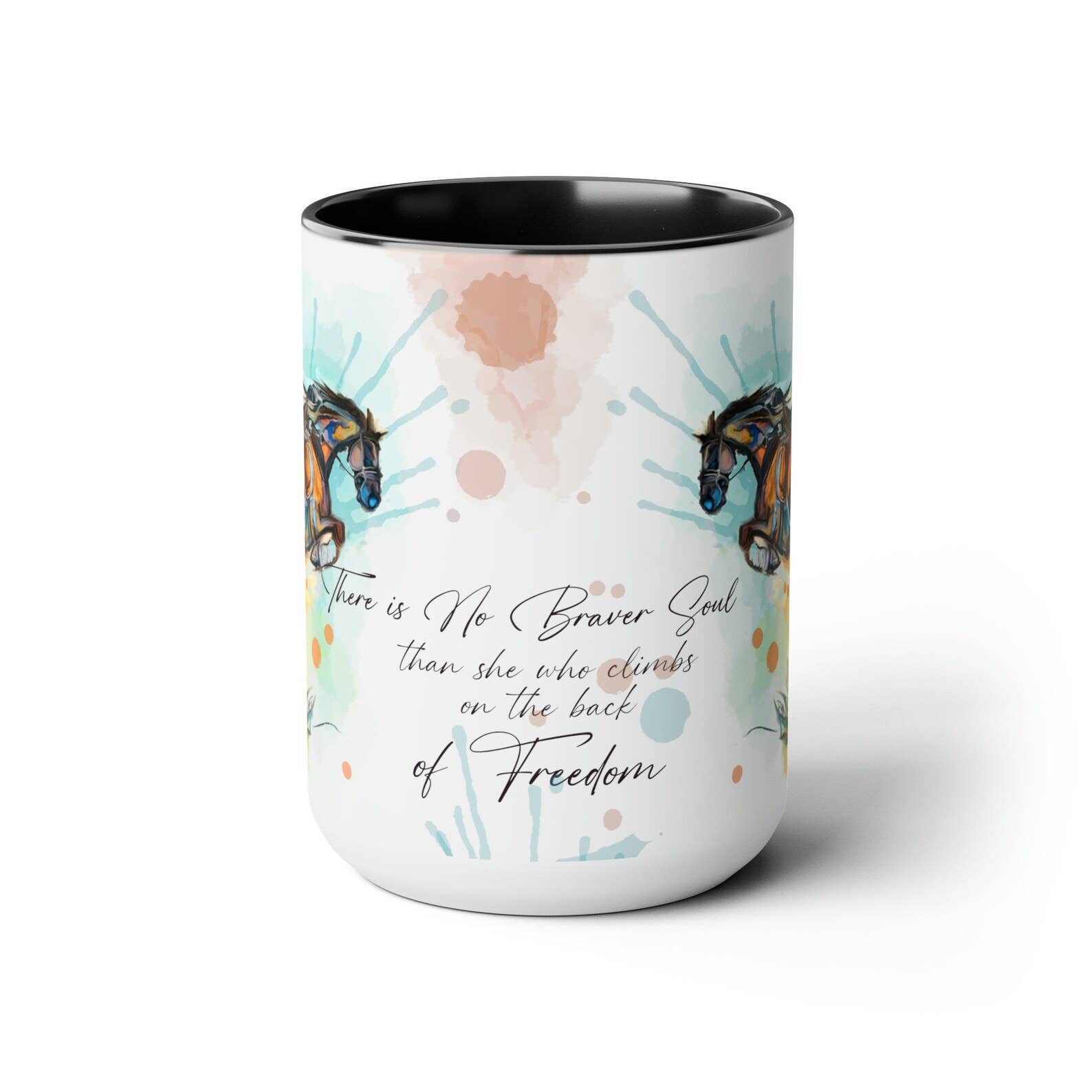 Inspirational Equestrian Watercolor Mug - Equine Exchange Tack Shop