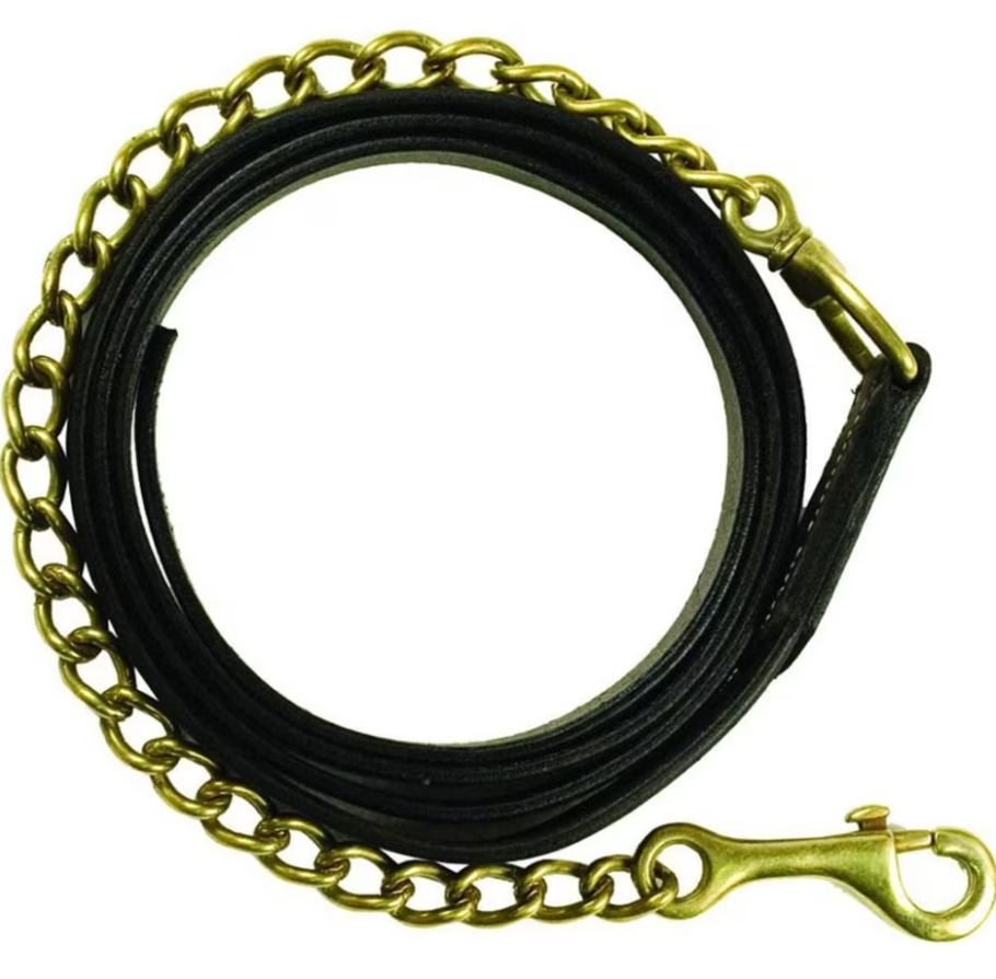 Gatsby Leather Lead With 30" Chain