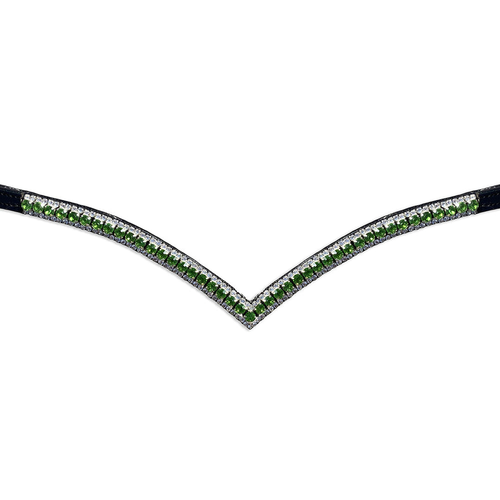 Green Lily Browband - Equine Exchange Tack Shop