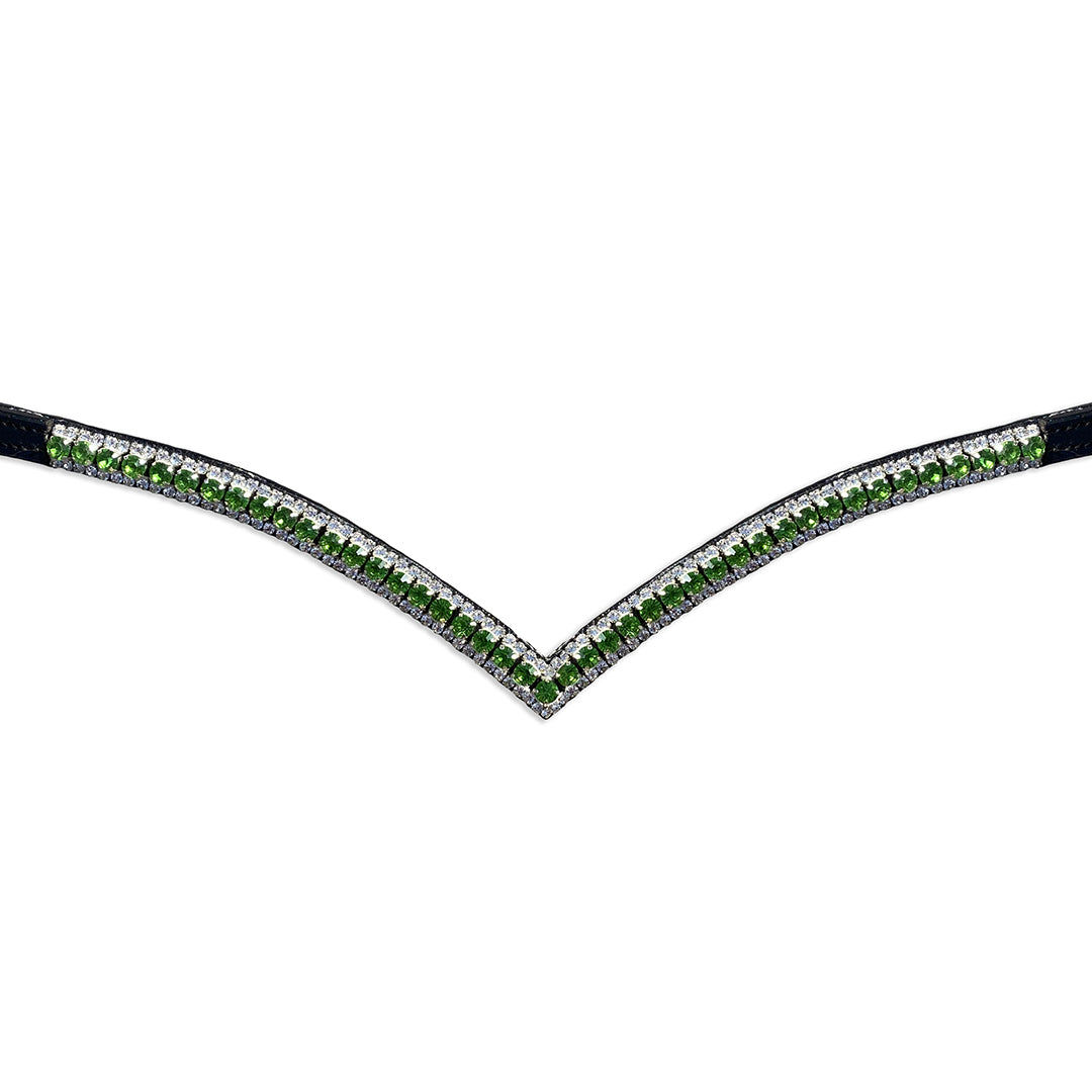 Green Lily Browband - Equine Exchange Tack Shop
