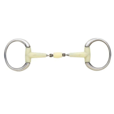 Happy Mouth Contour Double Jointed Round Eggbutt Bit - Equine Exchange Tack Shop