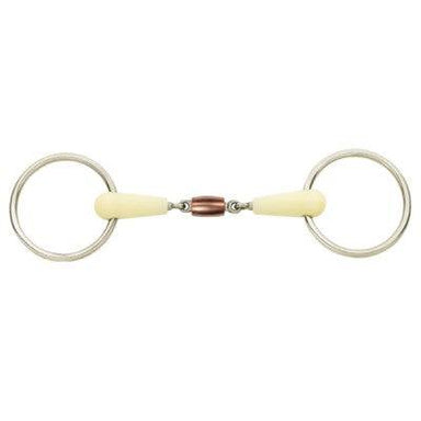 Happy Mouth Copper Roller Mouth Loose Ring Bit - Equine Exchange Tack Shop