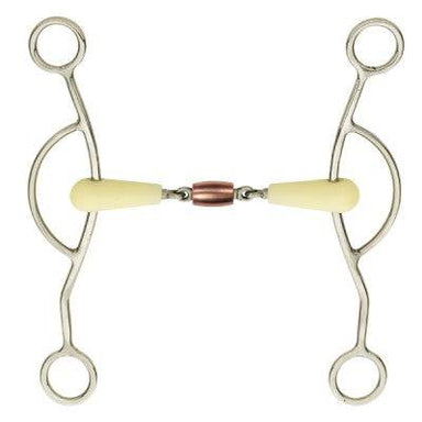 "Happy Mouth" Copper Roller Mouth American Gag Bit - Equine Exchange Tack Shop