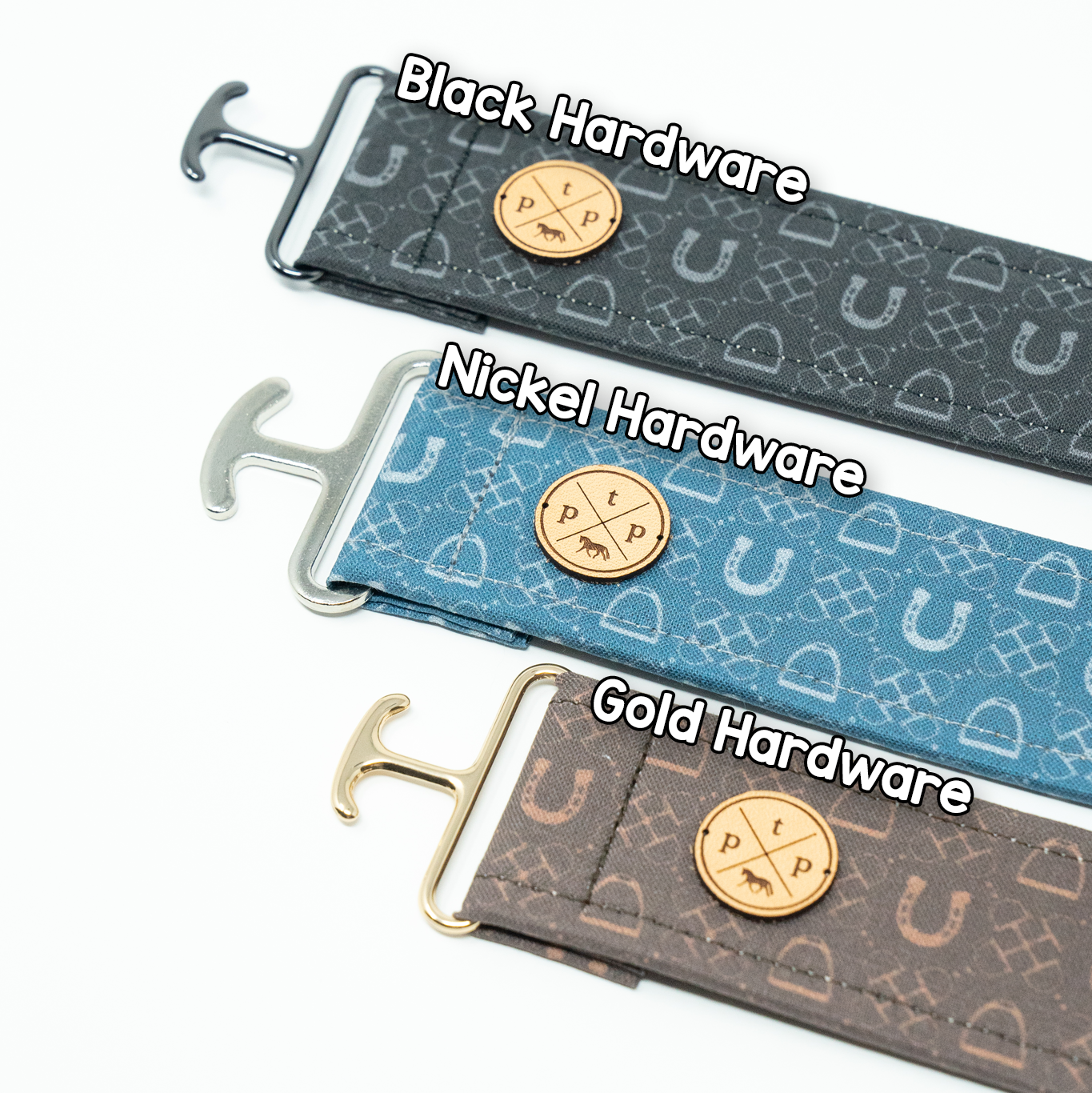 Posh Pony "Rolltop" Fabric Belt