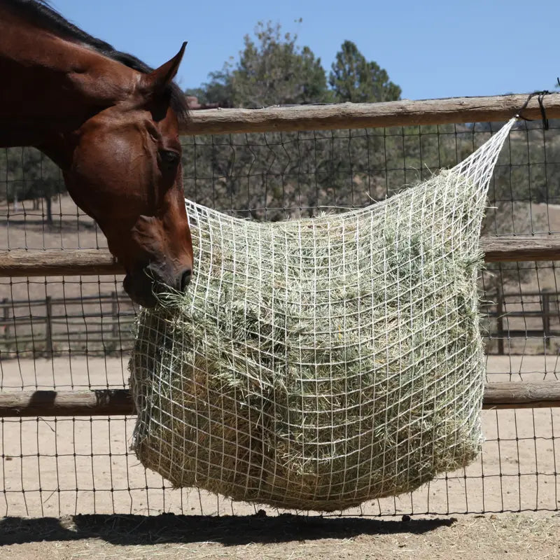 Freedom Feeder Extended Day Net - 2 String Bale Capacity - 3 Slow Feed Mesh Options - Equine Exchange Tack Shop