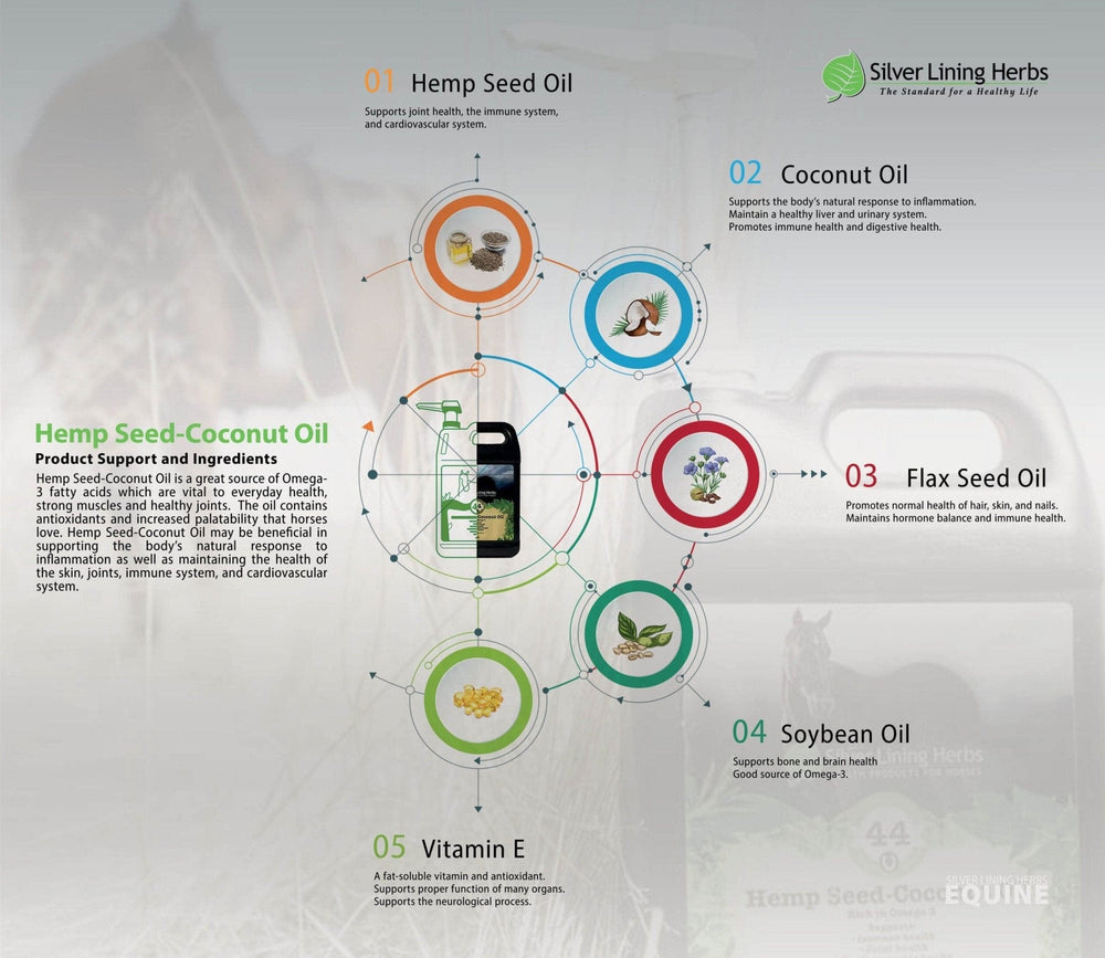 Hemp Seed-Coconut Oil for Horses - Equine Exchange Tack Shop