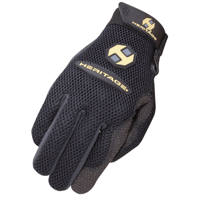 Heritage Air-Flow Roping Glove Black - Equine Exchange Tack Shop