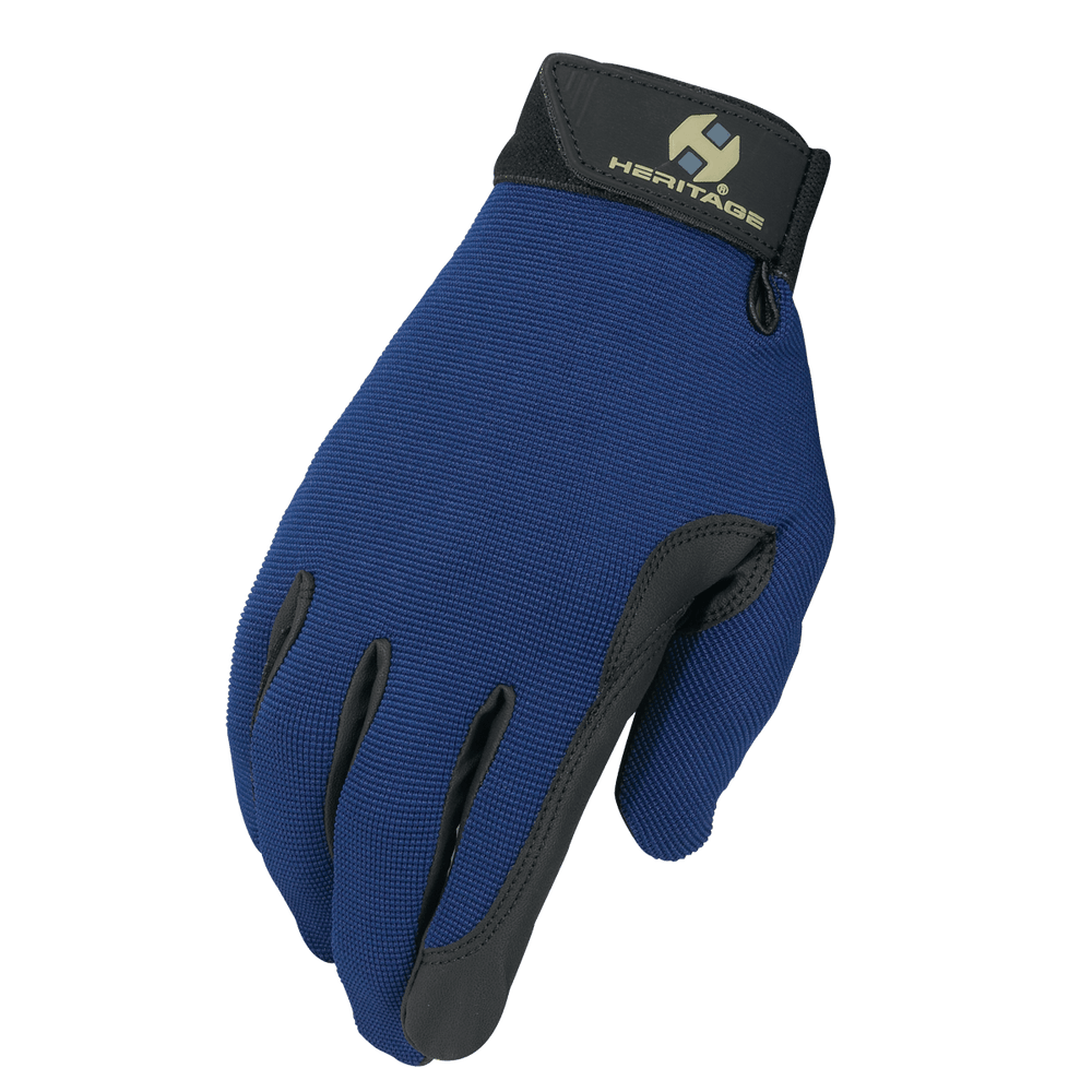 Heritage Performance Gloves Navy - Equine Exchange Tack Shop