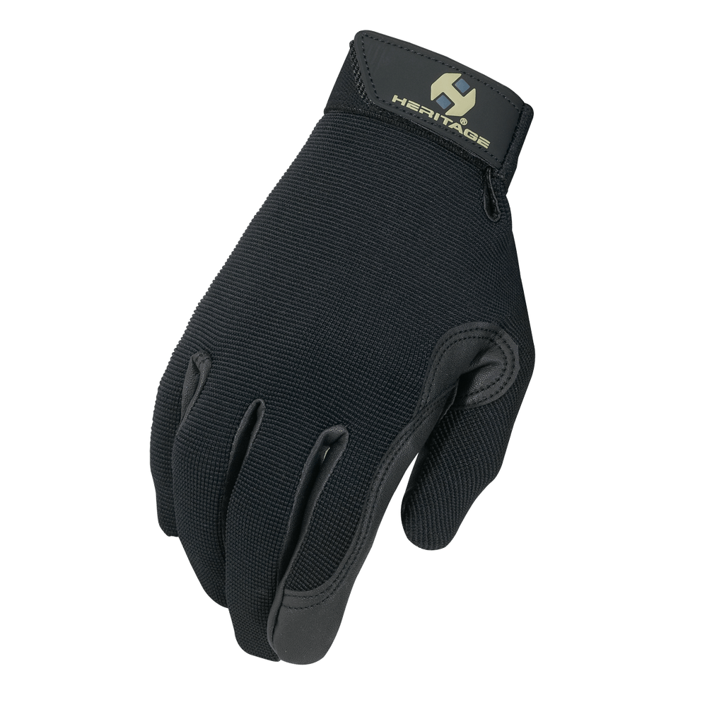 Heritage Performance Gloves - Black - Equine Exchange Tack Shop