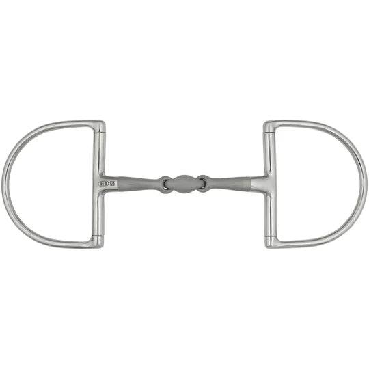 Satinox DRing Double Jointed Snaffle - 14mm