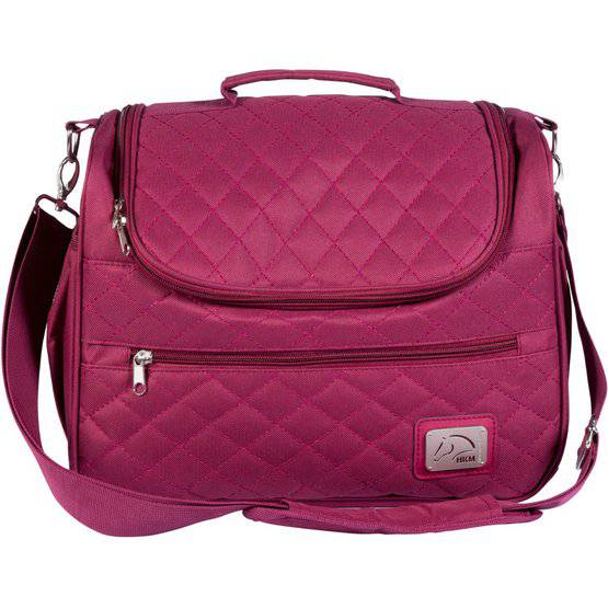 HKM Berry Quilted Zip Grooming Tote - Equine Exchange Tack Shop