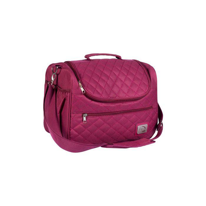 HKM Berry Quilted Zip Grooming Tote