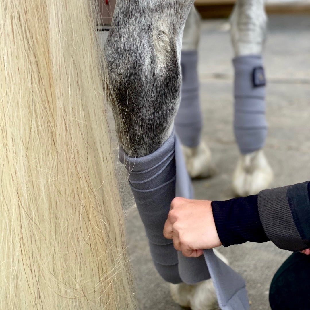 Halter Ego® Gray Fleece Bandages - Equine Exchange Tack Shop