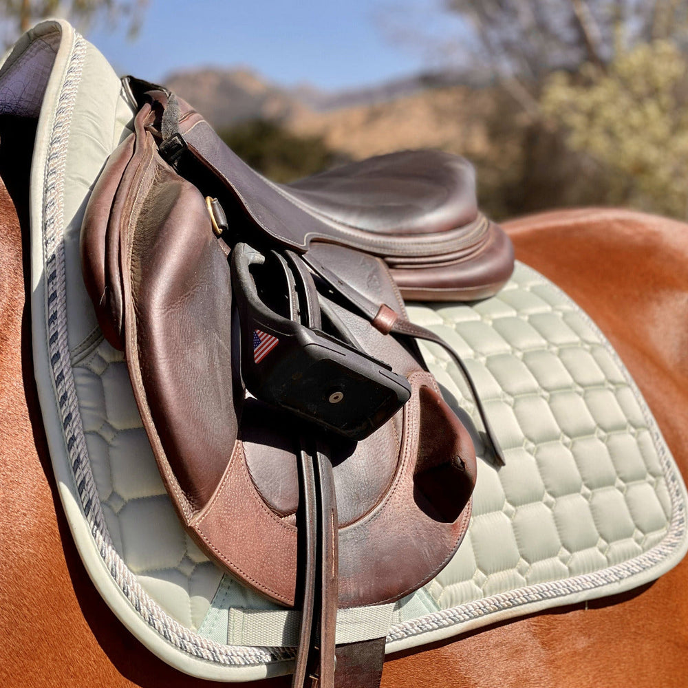Satin Classic Jump Saddle Pad - Mint Sorbet - Equine Exchange Tack Shop