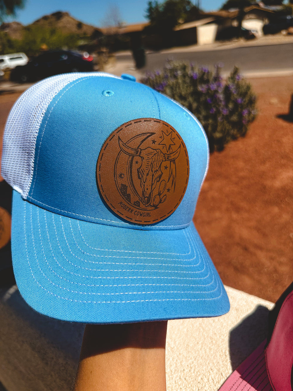 Desert Night Leather Patch Hat - Equine Exchange Tack Shop