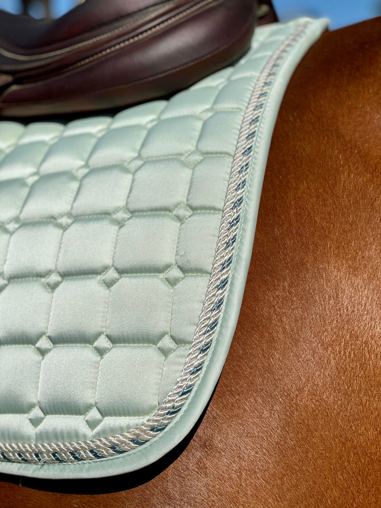 Satin Classic Jump Saddle Pad - Mint Sorbet - Equine Exchange Tack Shop
