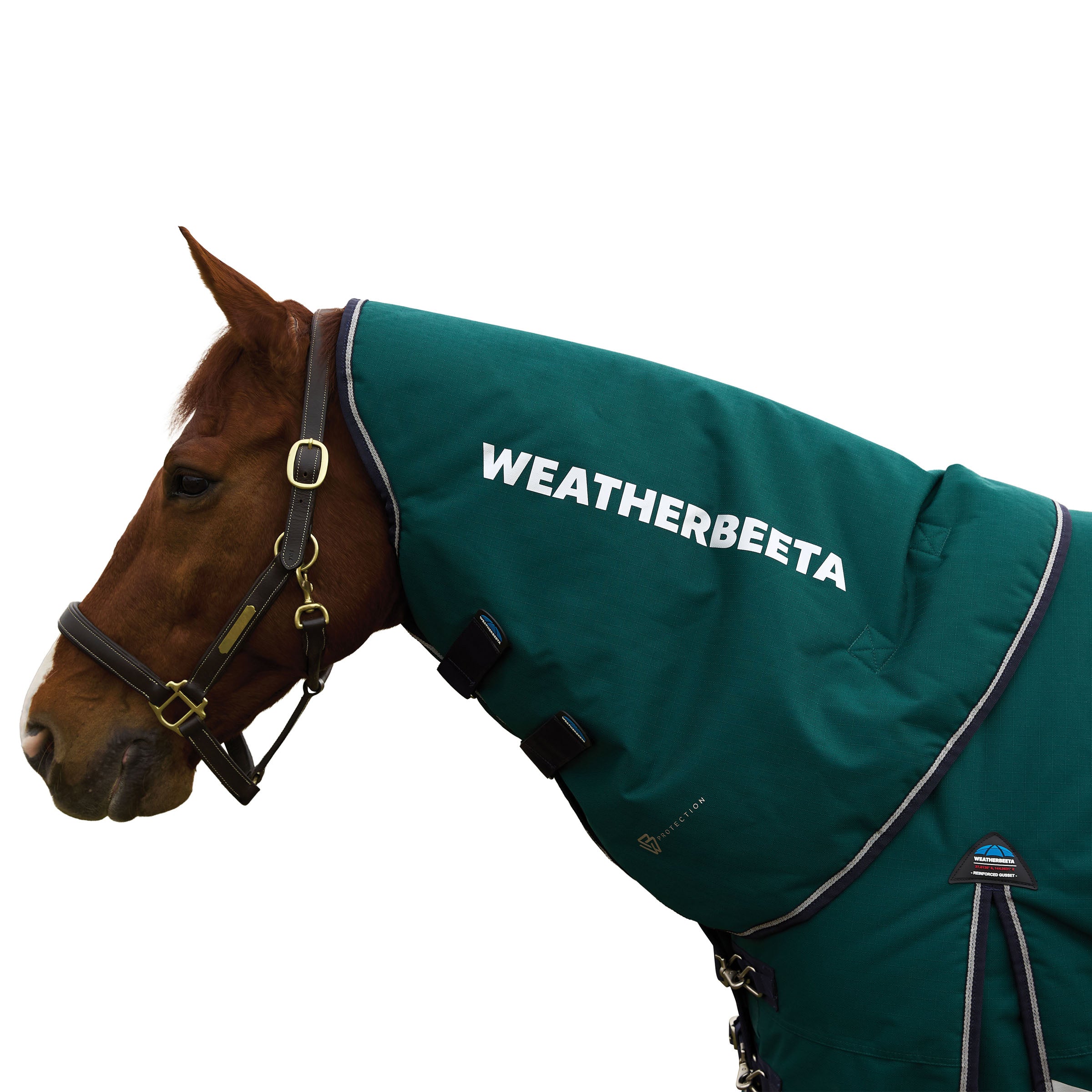 image_addtnl_1 - Forest Green/Navy - WeatherBeeta ComFiTec Plus Dynamic Turnout Neck Cover 0g - .jpg