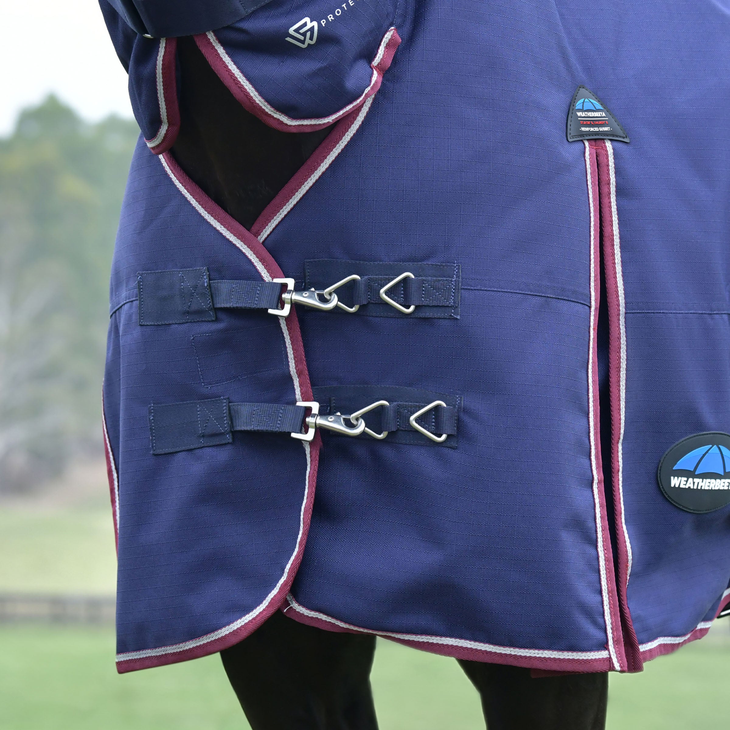image_addtnl_2 - Navy/Burgundy - WeatherBeeta ComFiTec Essential Turnout Combo 360g - .jpg