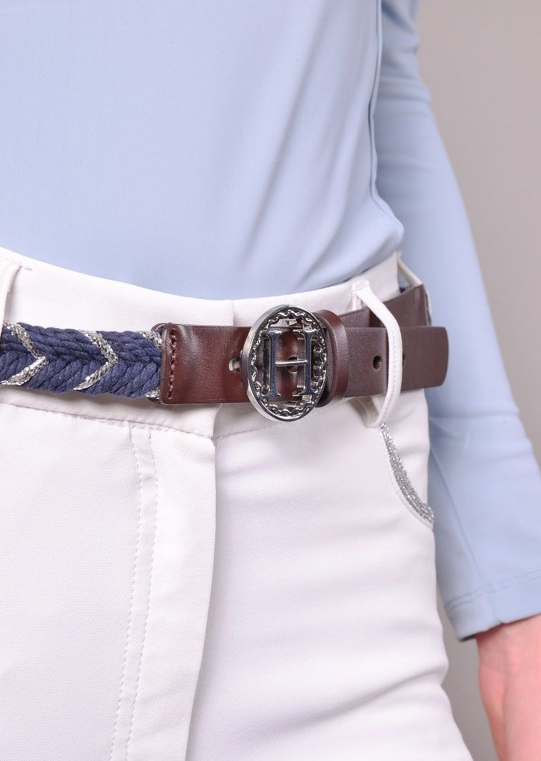 Navy with Silver