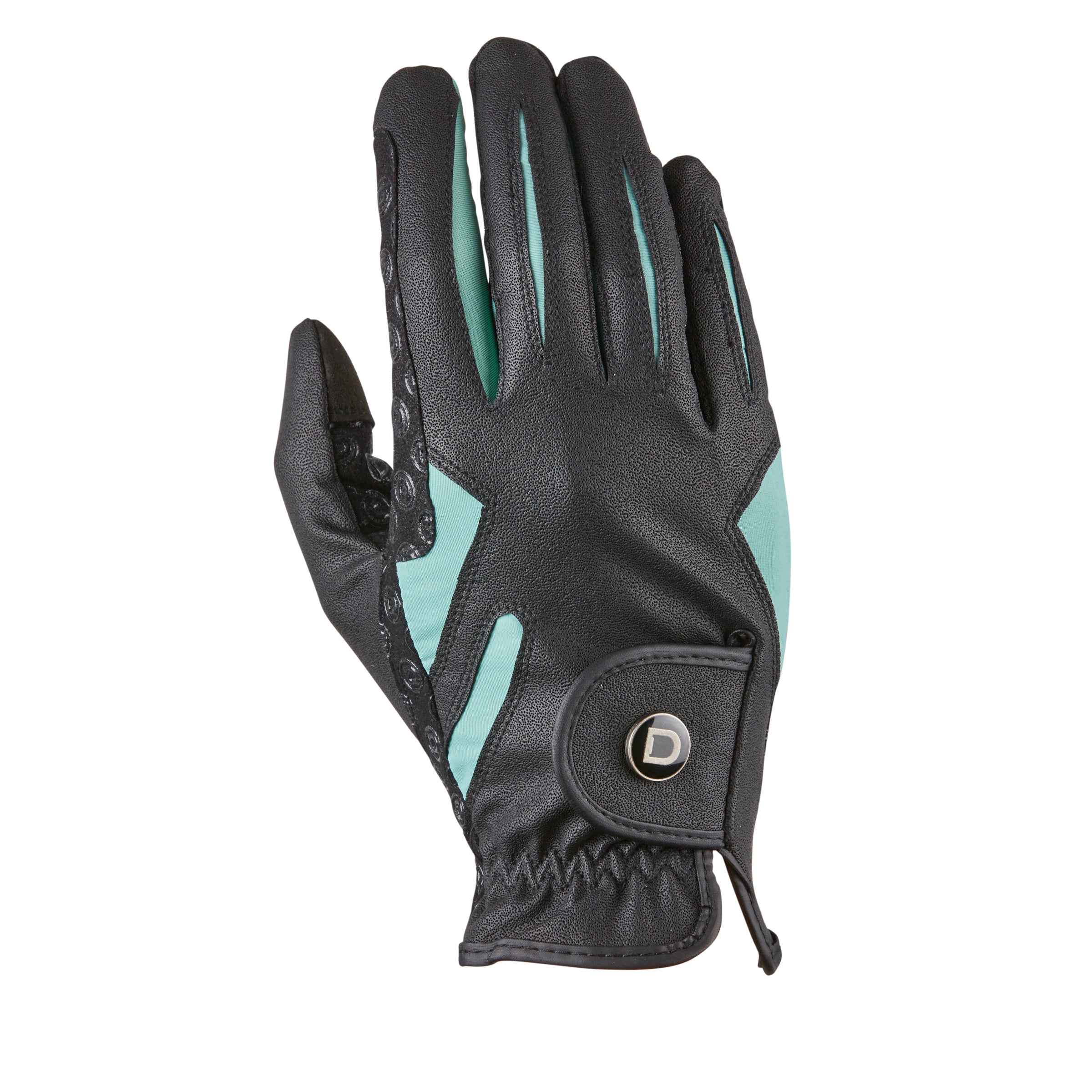image_main - Black/Teal - Dublin Cool-It Gel Riding Glove - .jpg