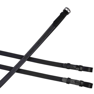 image_main - Black - Collegiate Essential Plain Flat Reins - .jpg