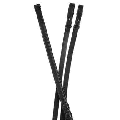 image_main - Black - Collegiate Essential Plain Laced Reins - .jpg