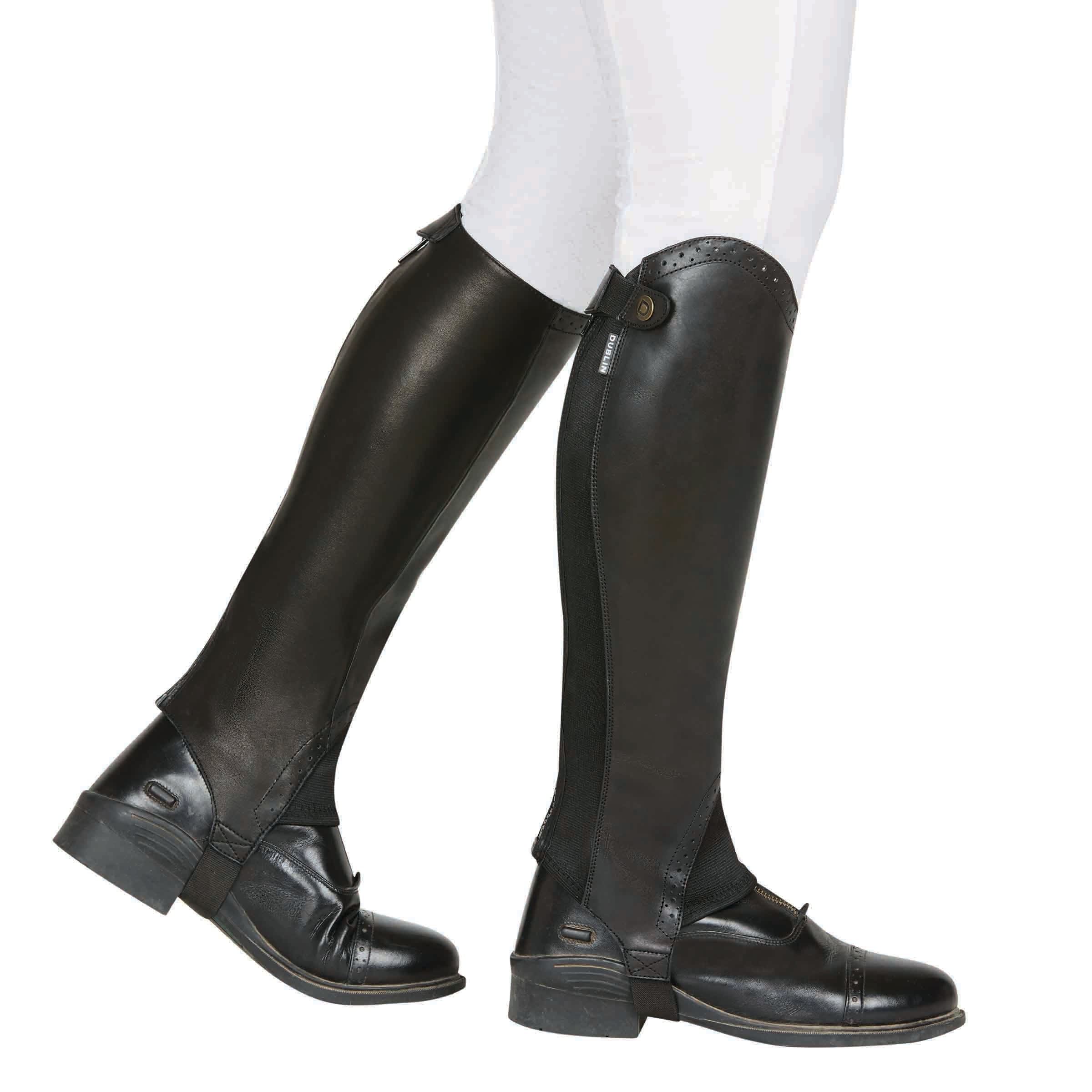 image_main - Black - Dublin Evolution Rear Zip Half Chaps - .jpg