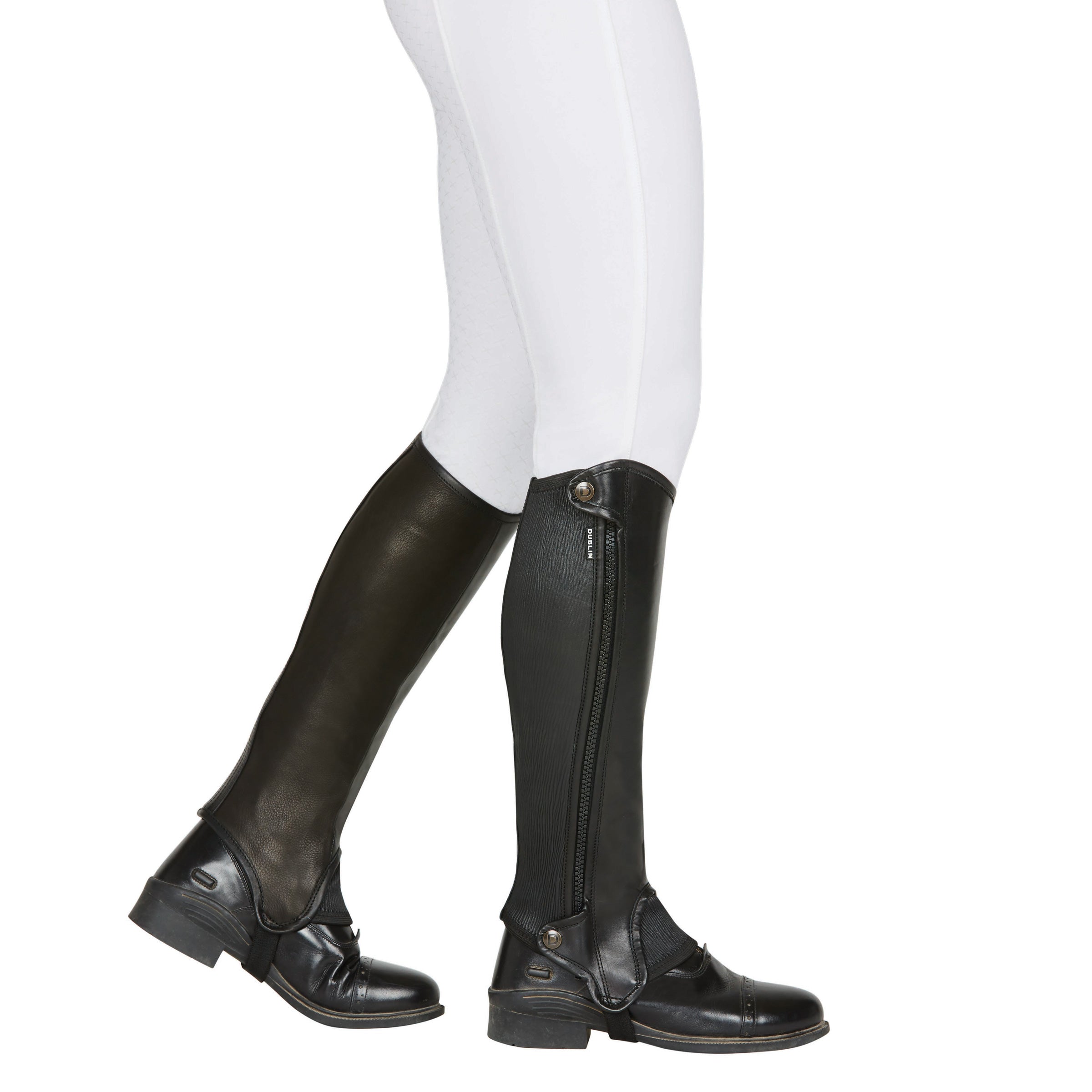 image_main - Black - Dublin Evolution Side Zip Half Chaps - .jpg