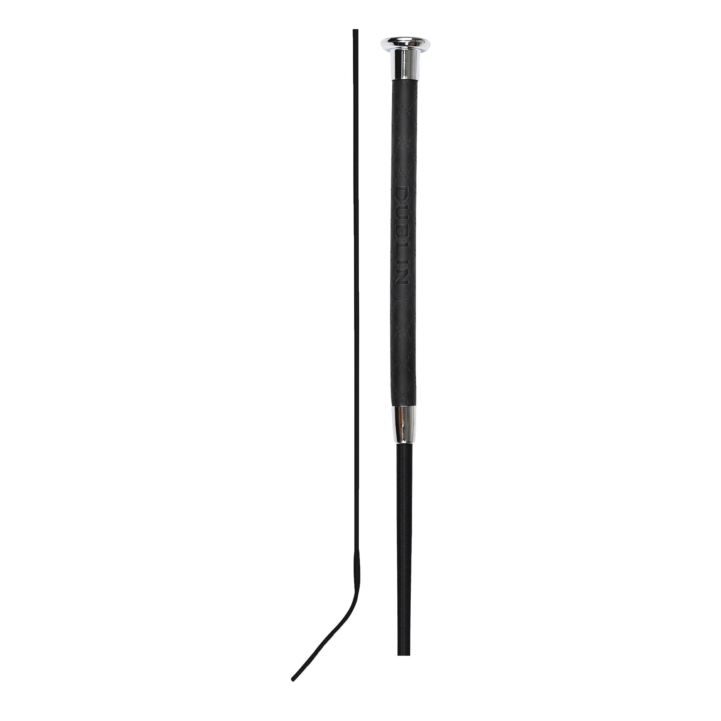 image_main - Black - Dublin Fancy Stitch Leather Dressage Whip - .jpg