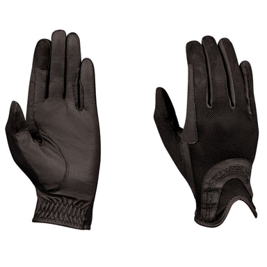 image_main - Black - Dublin Pull On Glitter Mesh Back Riding Gloves - .jpg