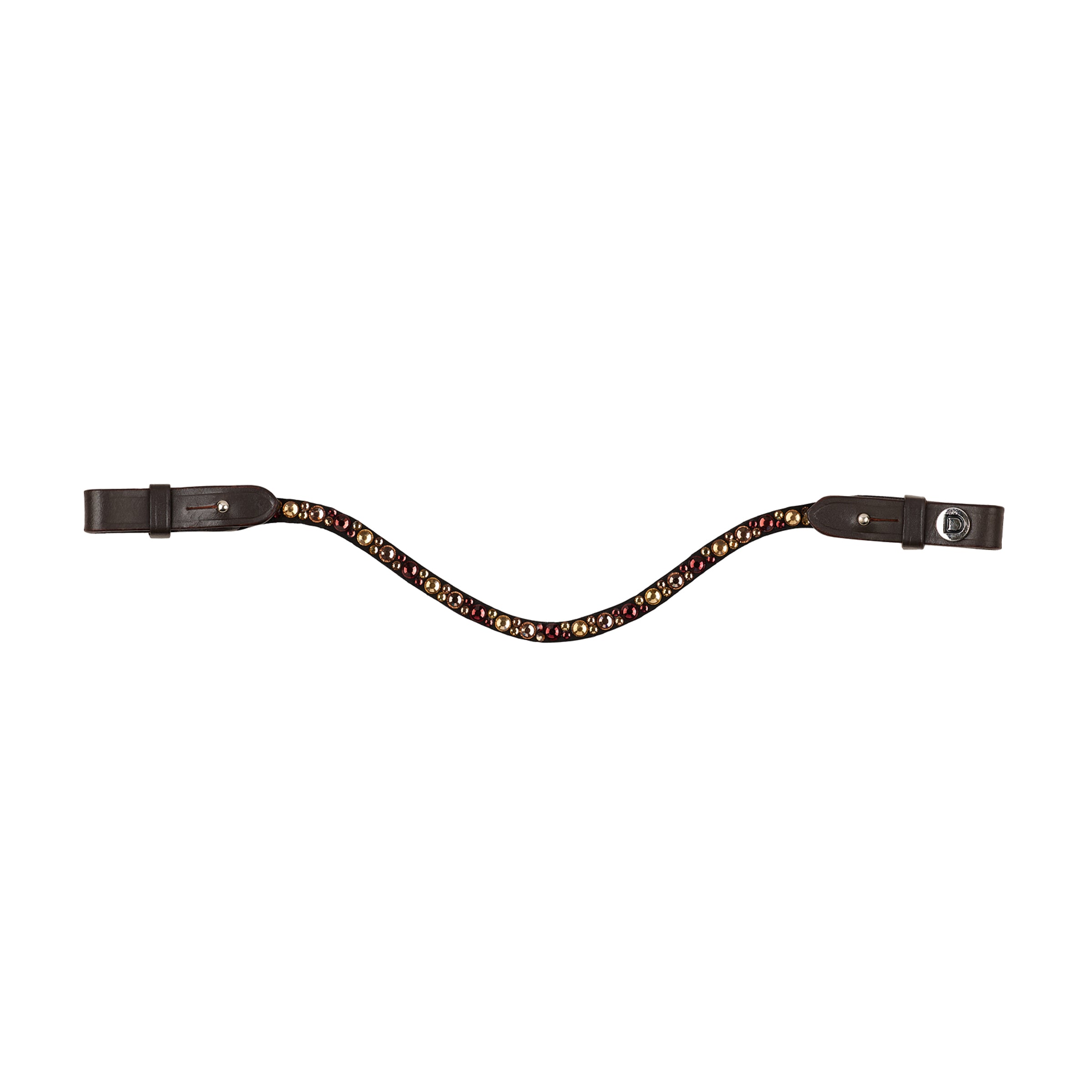 image_main - Brown/Brown - Dublin Ombre Diamante Browband - .jpg