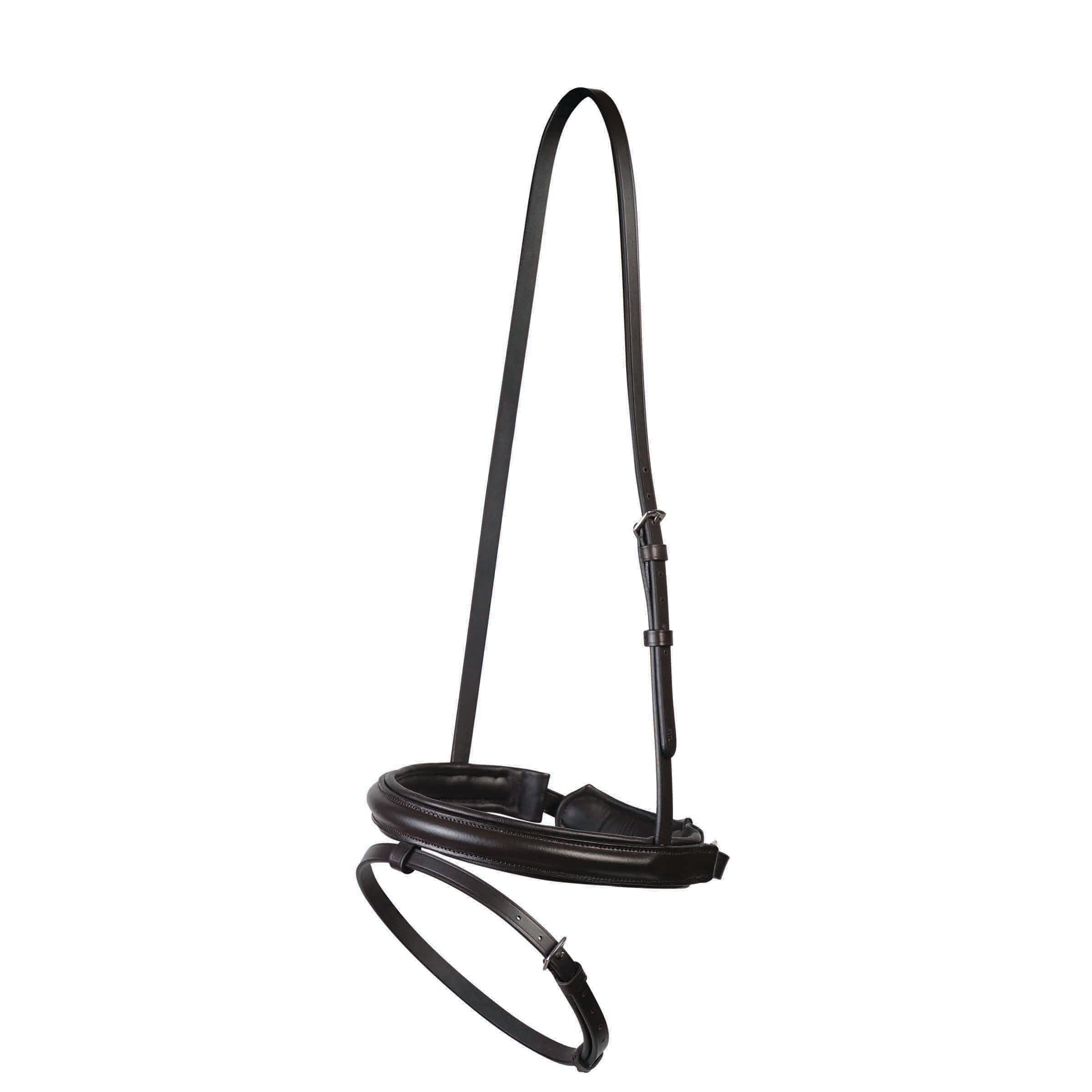 image_main - Brown - Collegiate Essential Padded Raised Crank Noseband - .jpg