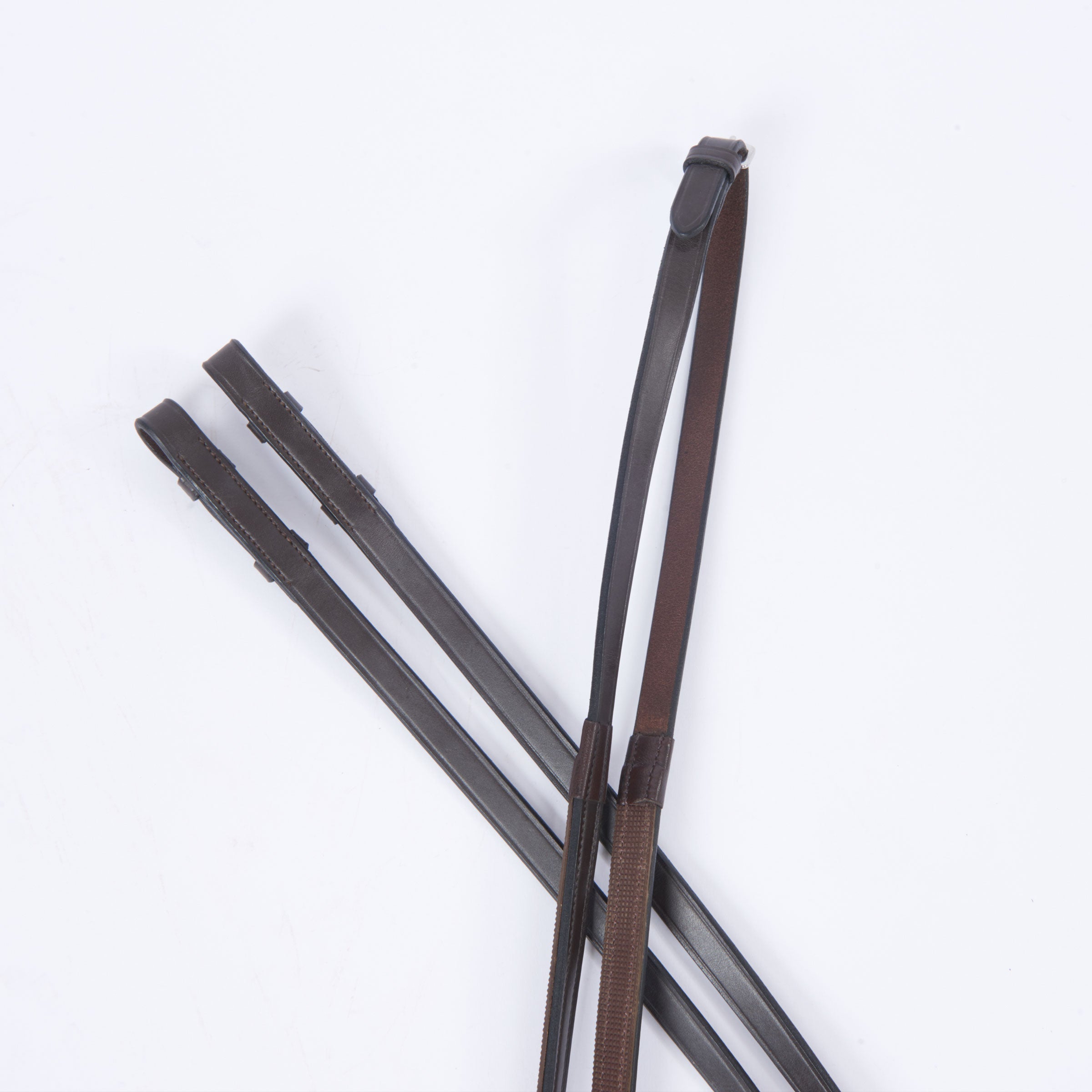 image_main - Brown - Collegiate One Sided Rubber Reins IV - .jpg